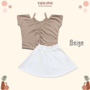 Two Mix - Haru Set Setelan Baju Rok Anak Perempuan Lucu 1-6 Tahun 4419