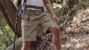 TACVASEN Waterproof Cargo Shorts Mens Summer Quick Dry Hiking Shorts Outdoor Multi-pockets Camping Training Work Shorts Man2026