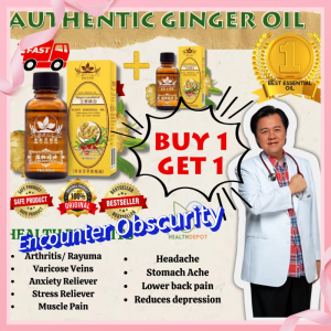 【Buy 1 Get 1 】Ginger Essential Oil Lymphatic Drainage Detoxification Aromatherapy Massage Oil