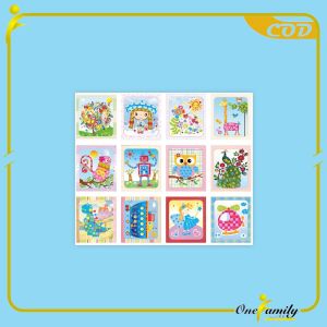 ONE-M384 Mainan Edukasi Anak Lukisan Kancing DIY Mainan Kerajinan Tangan Painting Button