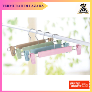 GANTUNGAN BAJU MODEL JEPIT PLASTIK - BESI / HANGER JEPIT BAHAN