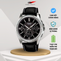 ĐỒNG HỒ NAM CASIO MTP 1375L-1A MẶT ĐEN DÂY DA CHỐNG NƯỚC. 
