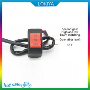 LOKIYA Motorcycle Modification Switch Handlebar Switch Led Headlight Modification Double Flash On Off Button