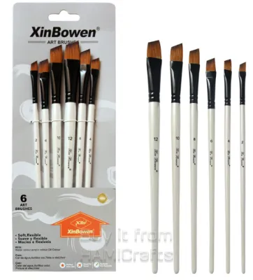 Bộ 6 cọ vẽ màu nước sơn dầu acrylic