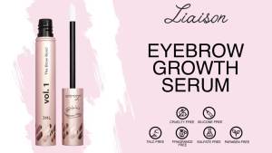 Liaison Brow Growth Serum for Women Eyebrow Growth Serum to Grow Thicker Fuller & thier Brows Brow Root Activator with Peptides & tin Vegan Eyebrow Enhancer & Conditioner (3ml)