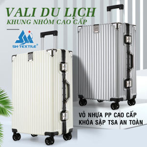 Vali khung nhôm khóa sập cao cấp - chống vỡ chống trộm size 20 - 24 inch - cho chuyến du lịch thêm tiện lợi sang chảnh.