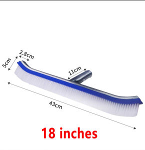 18 inch swimming pool cleaning brush aluminum-plastic clip for underwater wall cleaning and spa pool accessories