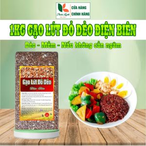 Combo gạo lứt đỏ dẻo Điện Biên trồng trên nương thơm ngon - Hoài Linh Điện Biên (hút chân không). Hữu cơ Tự nhiên Food