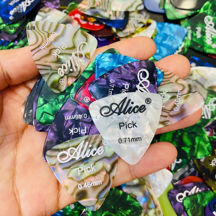 Pick Gãy Đàn Guitar Ukulele Giá Rẻ - Phím Gãy Đàn Alice Tam Gíac
