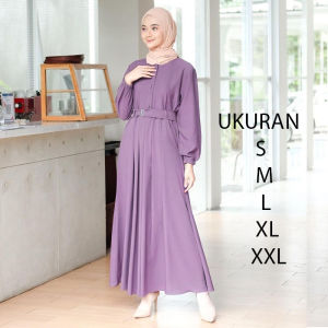 Baju Gamis Wanita Muslim Terbaru Sandira Dress cantik Murah kekinian GMS01