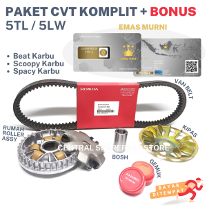 (TERBATAS) BONUS EMAS MURNI + PAKET VANBELT BEAT KVY HONDA SPACY SCOOPY KARBU/ KIPAS RUMAH ROLLER MIO SPORTY / ROLLER / BOSH BOS / VANBEL / RUMAH ROLER ASSY BEAT / SATU SET CVT BEAT / PAKET CVT MIO SOUL CARBU / FANBEL / PANBEL