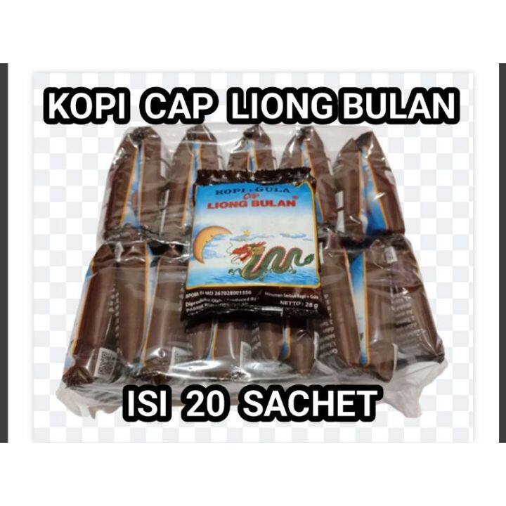 Kopi Gula Cap Liong Bulan Isi 20 Sachet 28g Kopi Liong Bulan Kopi