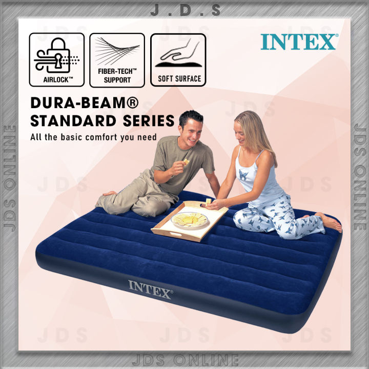 🌟READY STOCK🌟INTEX Inflatable Air Bed Single Queen King Air Pump