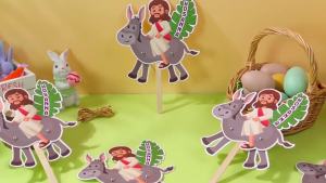 Motipuns 24 Set Easter Palm Sunday Crafts Kits Religious Hosanna Jesus Gifts Christian Party Favors Decorations for Sunday School Activities Church Home Supplies