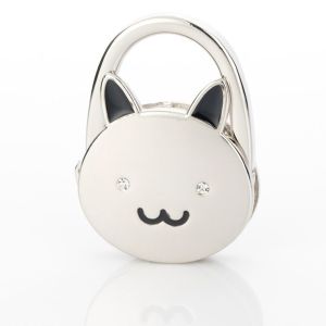 DOUBLEL Cat Style Fashion Foldable Metal Accessories Holder Handbag Hanger Purse Hanging Hooks Bag Hook