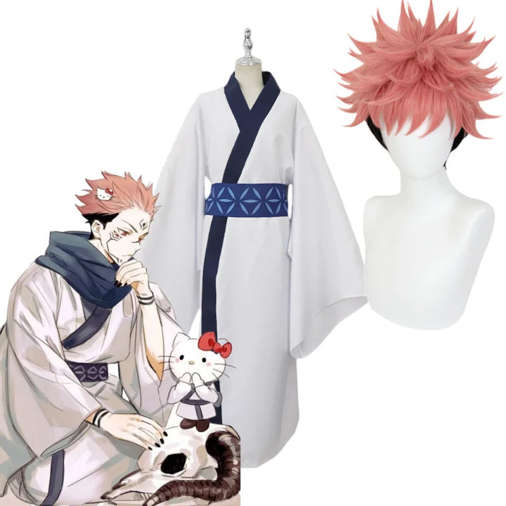 Anime Jujutsu Kaisen Ryomen Sukuna Japan Kimono Uniform Outfits Cosplay ...