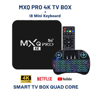 Alston MXQ PRO 5G 4K Smart TV Box 8GB RAM/128GB ROM with Dual-Band Wi-Fi & Mini Keyboard