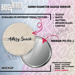 LGI Printing : Button Pin / Badge / Mirror / Pocket Mirror / Button Pin Mirror / #26