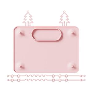 Nonslip Grade Silicone Placemat With Suction Cup For High Chair Desktop Play Mealtime And Outdoor Use