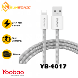 Yoobao YB-4017 Fast Data Transfer Charging Nylon Braided Cable 2.4A (USB to Lightning)