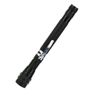 MUQZI 360 Degree Rotation ic LED Work Light Telescoping Extensible Flexible Design Telescopic Flashlight Portable Metal Hose Construction Flexible LED Flashlight Car Repair