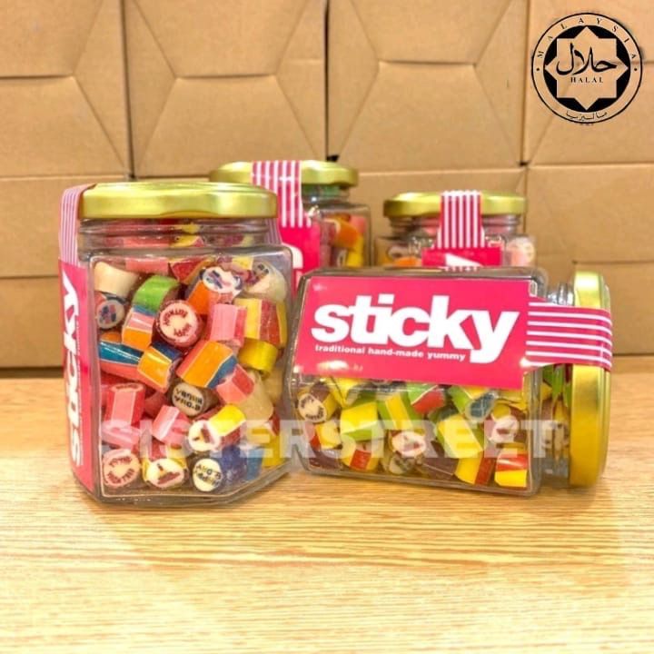 Ready Stock Sticky Candy Handmade 100 Halal Sticky Coklat Candy 70g Mix Fruits Sour Mix 3859