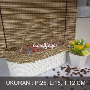 [PROMO] Keranjang Toples Keranjang Aqua Anyaman Seagrass Kerajinan Anyaman Jogja