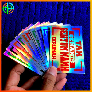 15 lembar Sticker Kata Bijak Hologram Bunglon Stiker Variasi Truk Oleng Setiker CCTV Oyi Aksesoris Mobil dan Motor