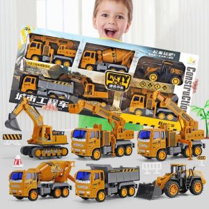 SECRETE AMBIENT LIGHT78SE0 วัสดุโลหะผสม รถบรรทุกก่อสร้างวิศวกรรม ความเฉื่อยการเลื่อน รถดึงกลับ รถดัมพ์ ของขวัญสำหรับเด็ก โครงสร้างพลาสติก รถผสมคอนกรีต ลูกๆ เล่นกัน