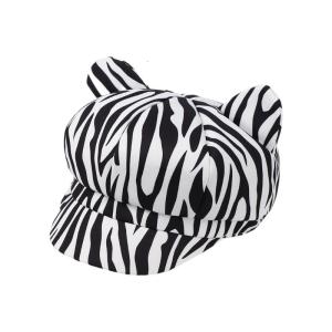 Phong cách mèo Mũ bịt tai cho phụ nữ mát mẻ hoa văn động vật Mũ beret 2000S Chauffeur hat cổ điển newsboys Mũ mũ tròn cho sử dụng thường nhật