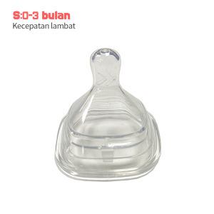 LAKOE Hegen Dot Bayi Persegi Silikon Lembut Botol Dot Square Bayi BPA Free