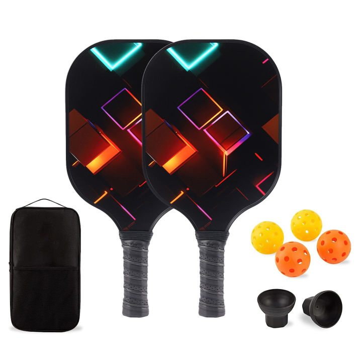 Pickleball Paddles, USAPA Approved Fiberglass Surface Pickleball Set ...