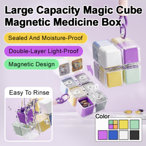 Compartment Box Dispenser Box Magnetic Design Stylish and Lively Classification and Storage