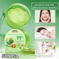 SUNISA 900ml Aloe Vera Soothing Gel 99% Aloe Vera & Vitamin E Moisturizer Soothing Original Gel For Face And Body Aloe Mask Aloe Vera Gel Moisturizer Kiki Beauty & Care Water Base Brigtening Hydrating Whitening Anti-Aging All Stypes Of Skin Care. 