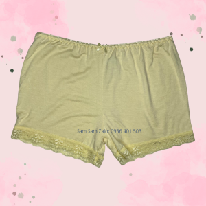 QUẦN LÓT NỮ COTTON CO GIÃN 4 CHIỀU. QUẦN LÓT ĐÙI MẶC VÁY PHỐI VIỀN REN HÀNG VIỆT NAM. Đủ size