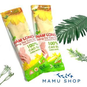Bao tay cao su găng tay rửa chén đa năng siêu dài Mamu shop 38 cm Nam Long