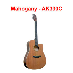 AK Guitar AK-320 330C 41 Inch Acoustic Guitar Spruce Top Mahogany Side & Back / Cutaway + Accessories Set | Gitar Akustik Murah Set