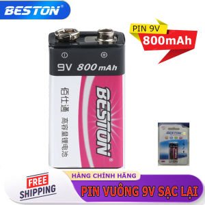 Pin Sạc Vuông 9V Beston 800mAh Sạc Lại Độ Bền Cao Cho Micro Đồng Hồ Vạn Năng Đồ Chơi