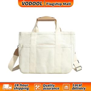 【Fast delivery】 Elegant Canvas Tote Bag for Women with Adjustable Strap Suitable for Work School Shopping in Classic Beige