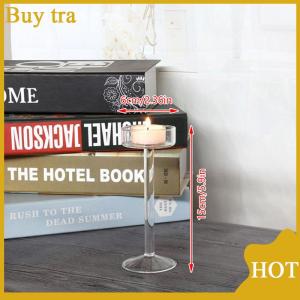 [Buytra] 1Pc Glass Candle Holders Set Tealight Candle Holder Home Wedding Decor