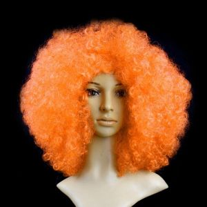 LINSBAYWU Fashion Various Coloured Carnival Party Props Clown Cosplay Black Afro Curly Wig Colorful Wigs Curly Hair Children/Adults Dressing