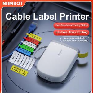 Niimbot D11 Label Printer Portable Bluetooth Wireless Thermal Smart Label Maker for IOS Android Phone Inkless High Resolution 300dpi Cable Management Solution