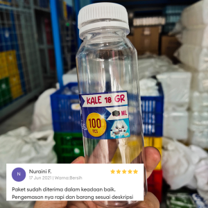Botol Kale 250 ml 18gr Isi 100 pcs - Botol Plastik Kale Botol Kopi Botol Jus Botol Minuman