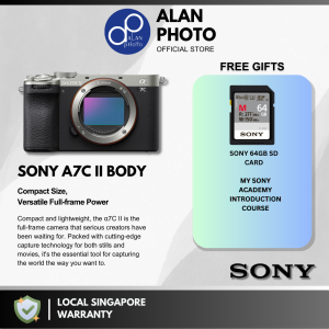 Sony a7C II a7CM2 ILCE-7CM2 Mirrorless Camera Body & FE 28-60mm Lens | Sony Singapore Warranty [Free 64GB and FZ100 Battery]