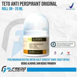 TETO Antiperspirant Roll On Original 20 mL Deodorant Anti Perspirant