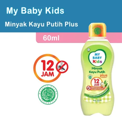 My Baby Kids Minyak Kayu Putih Plus 60ml Minyak Bayi Anti Nyamuk 12jam