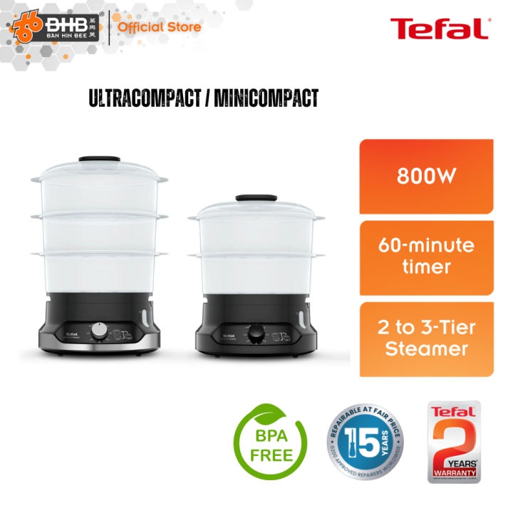 Tefal VC2048/VC1398 Ultracompact Streamer 2-Tier 3-Tier 9L - VC2048 ...