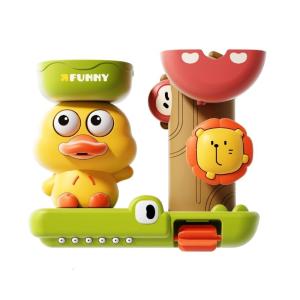 Interactive Duck Bath Toy for Kids with Rotating Eyes and Waterwheel for Children Shower Water Sprayer Sprinkler Toy