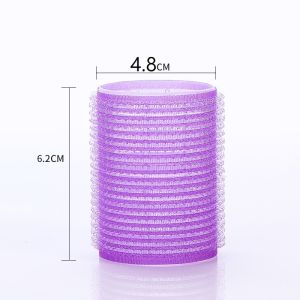 6pcs Hair Roller Multiple Size Natural Self-adhesive Curls Bang Fluffy Hair Home Use DIY Styling Tools