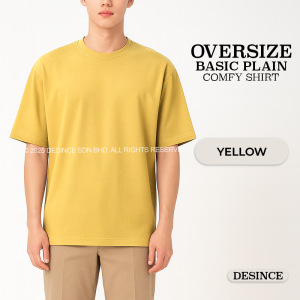 🇲🇾 DESINCE Men Short Sleeve Man Tshirt Oversize Plain Tee Tshirt Lelaki MT 041